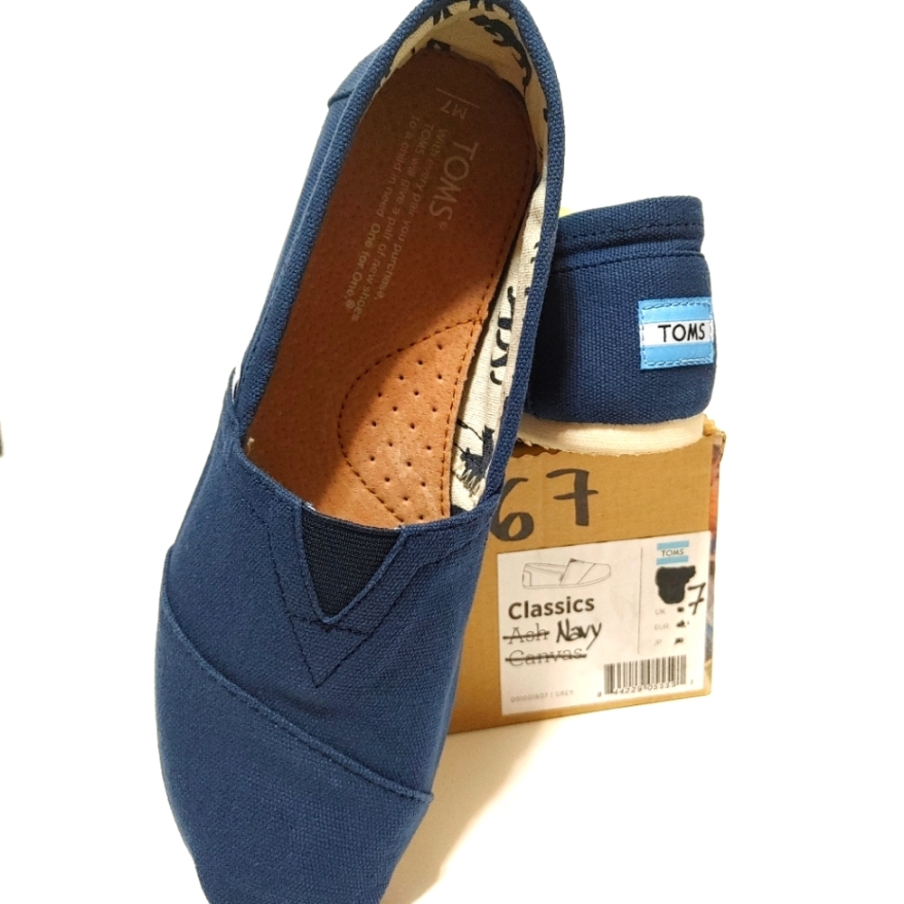TOMS Navy Canvas Men's Classics